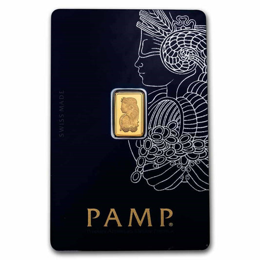 1 GRAM GOLD BAR - PAMP Lady Fortuna VERISCAN™