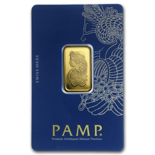 10 GRAM GOLD BAR - PAMP Lady Fortuna Veriscan®