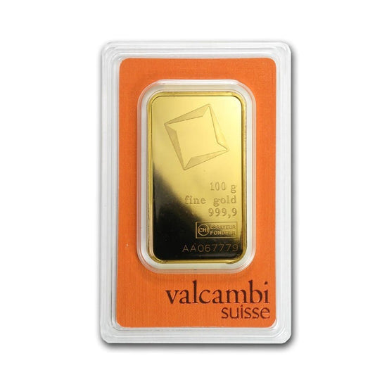 100 GRAM GOLD BAR Valcambi