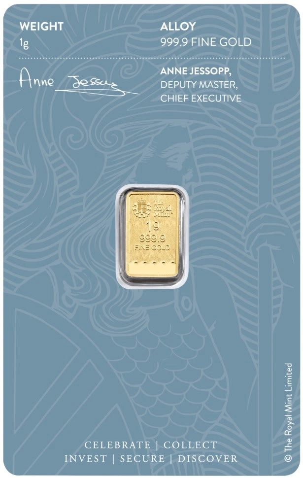 1 GRAM GOLD BAR - Britannia