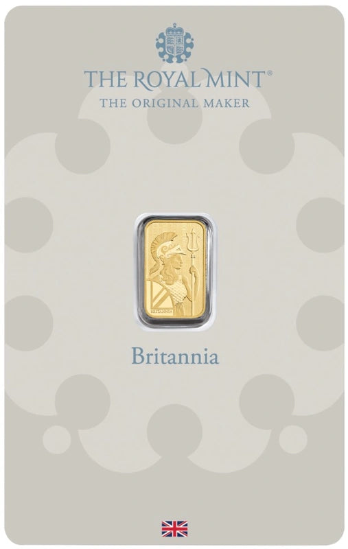 1 GRAM GOLD BAR - Britannia