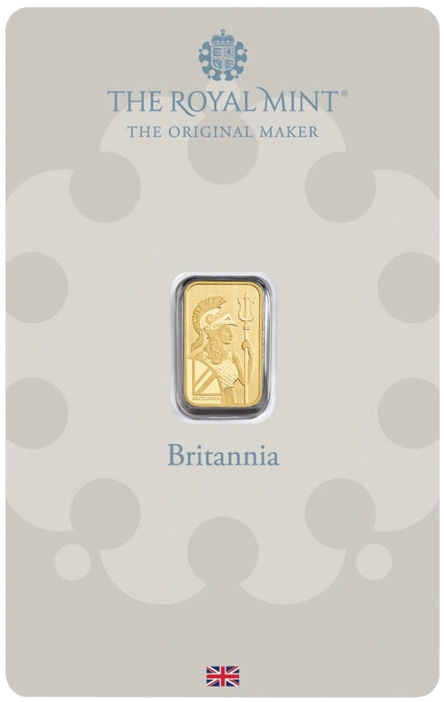 1 GRAM GOLD BAR - Britannia