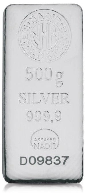 BARRE D'ARGENT DE 500 GRAMMES